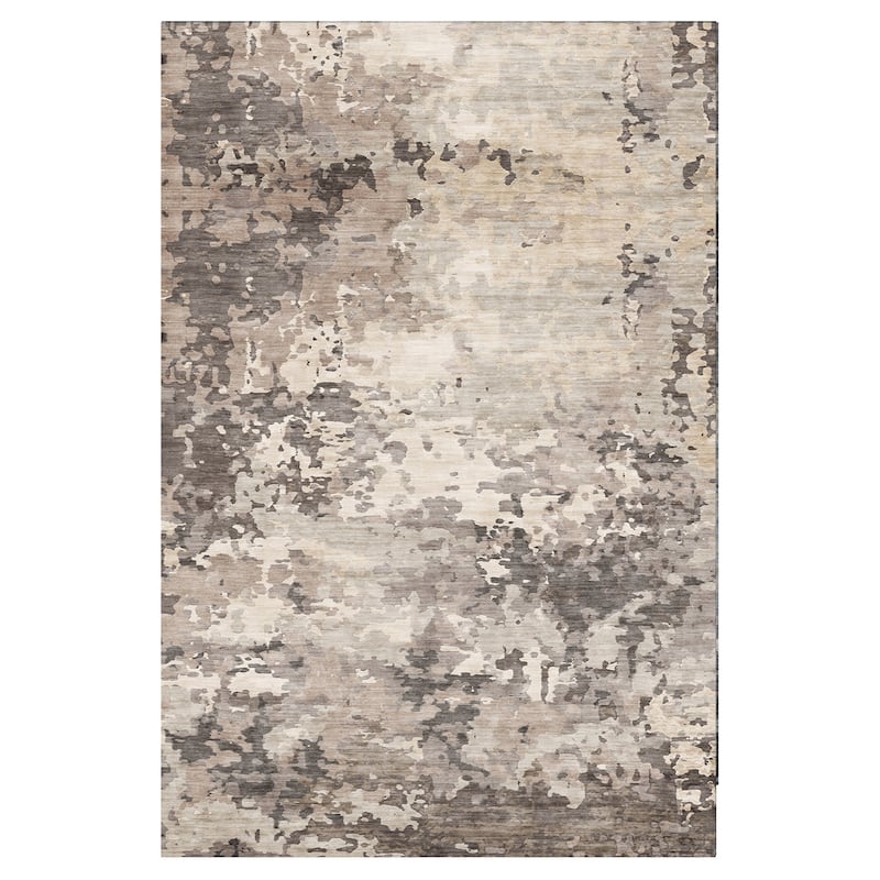 Gertmenian Crystal Print Soft Flat Pile Polyester Slip Resistant Washable Indoor Printed Area Rug Collection