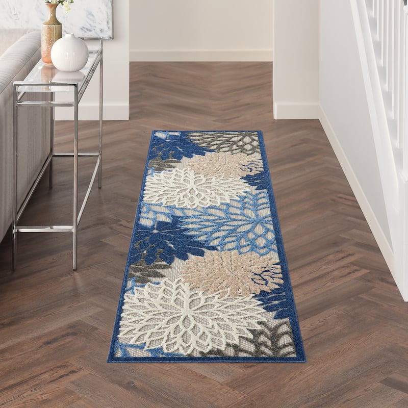 Nourison Aloha Floral Modern, Indoor/Outdoor Area Rug