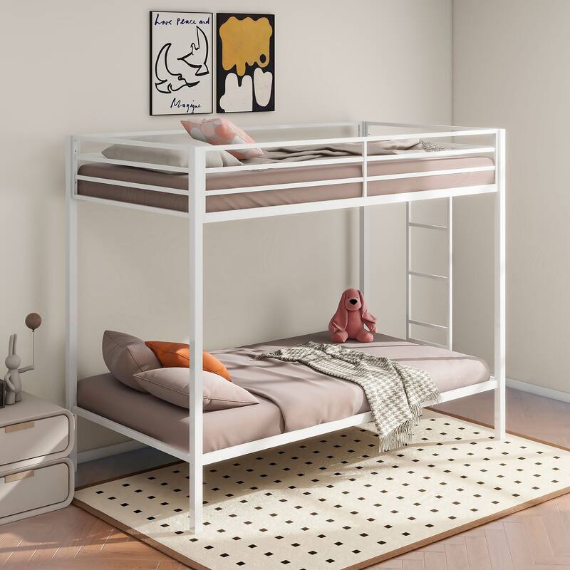 Alevera Metal Bunk Bed with Ladder