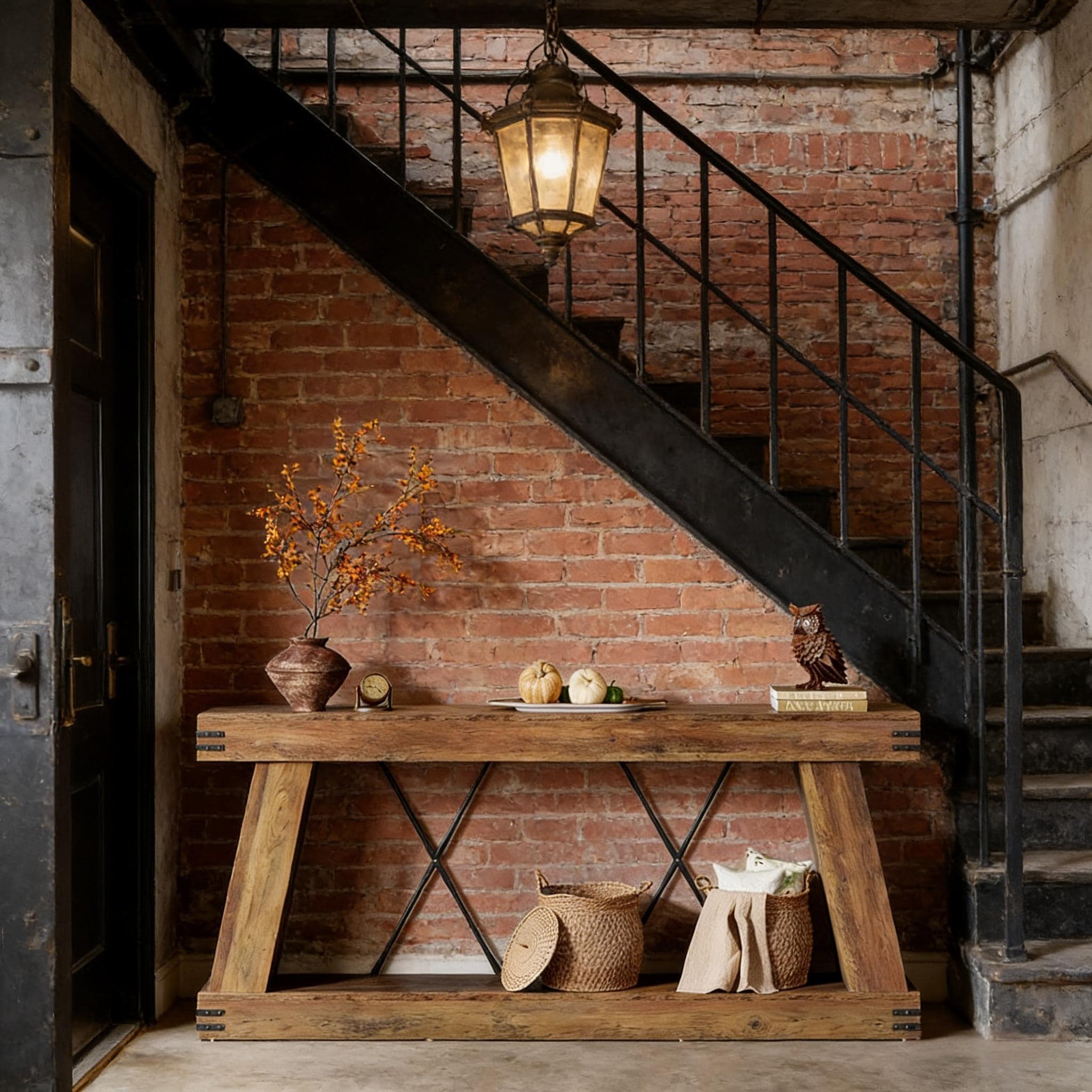 Two-Tier Unique Entryway Console Table