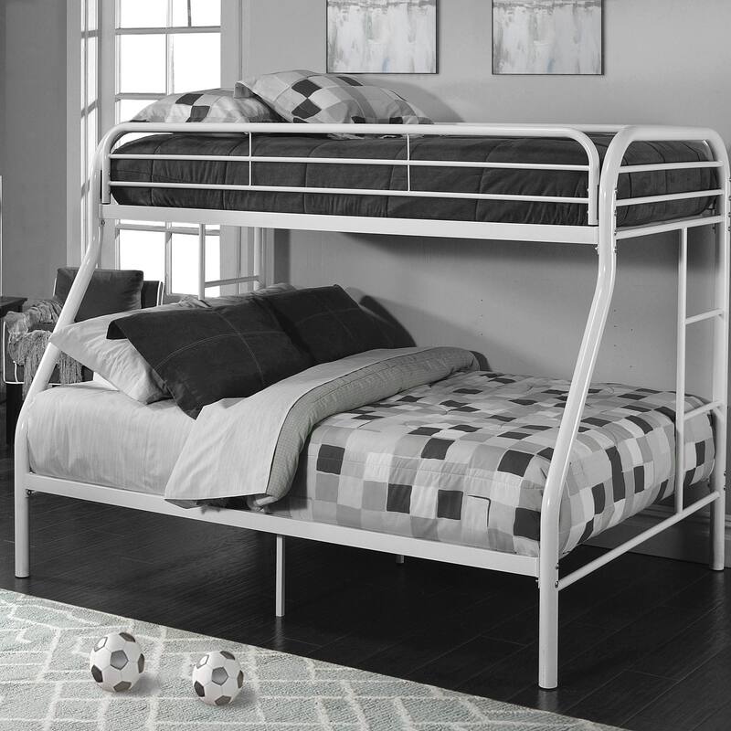 Tritan Twin/Full Bunk Bed, White
