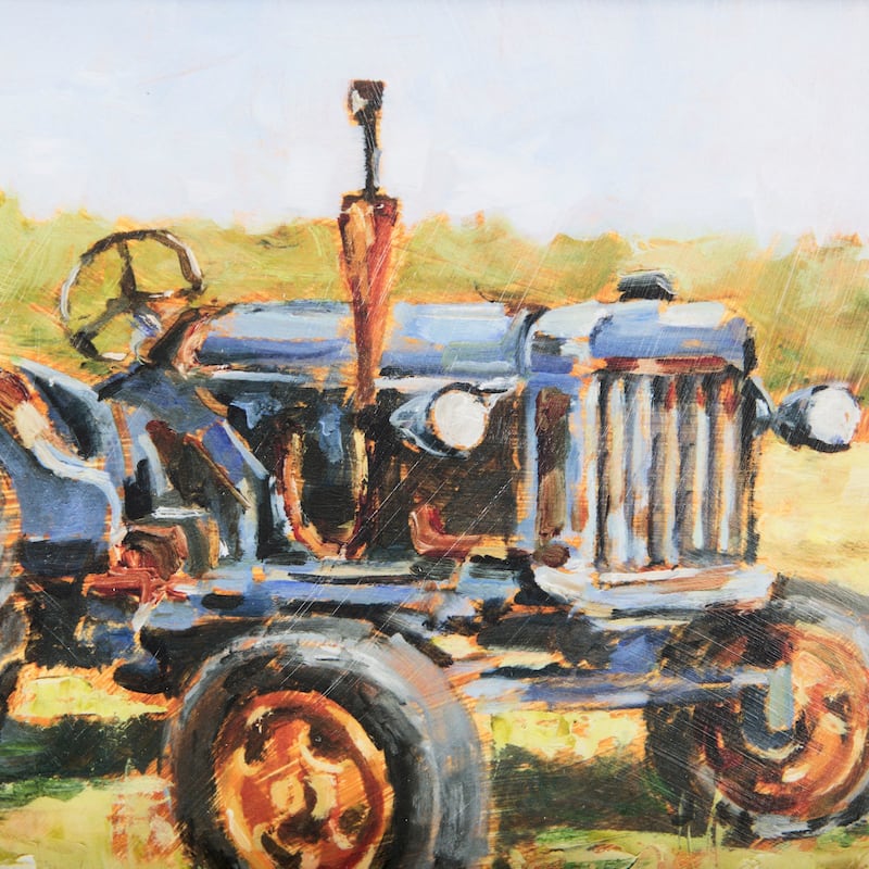 Rustic Tractors III Framed Art Print