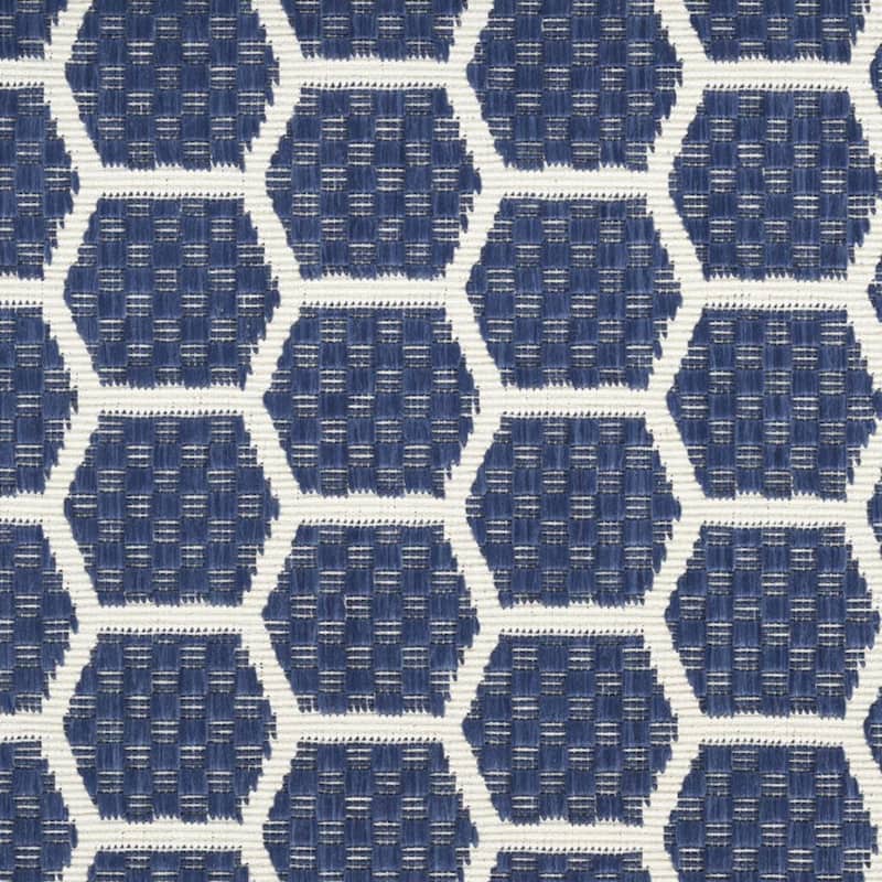 HomeRoots Geometric Modern Runner Outdoor Rug - 12' Runner