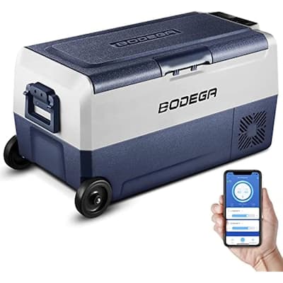 BODEGA 12V Car Refrigerator, Dual Zone temp independent APP Control