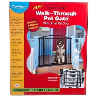 walk thru gate with pet door