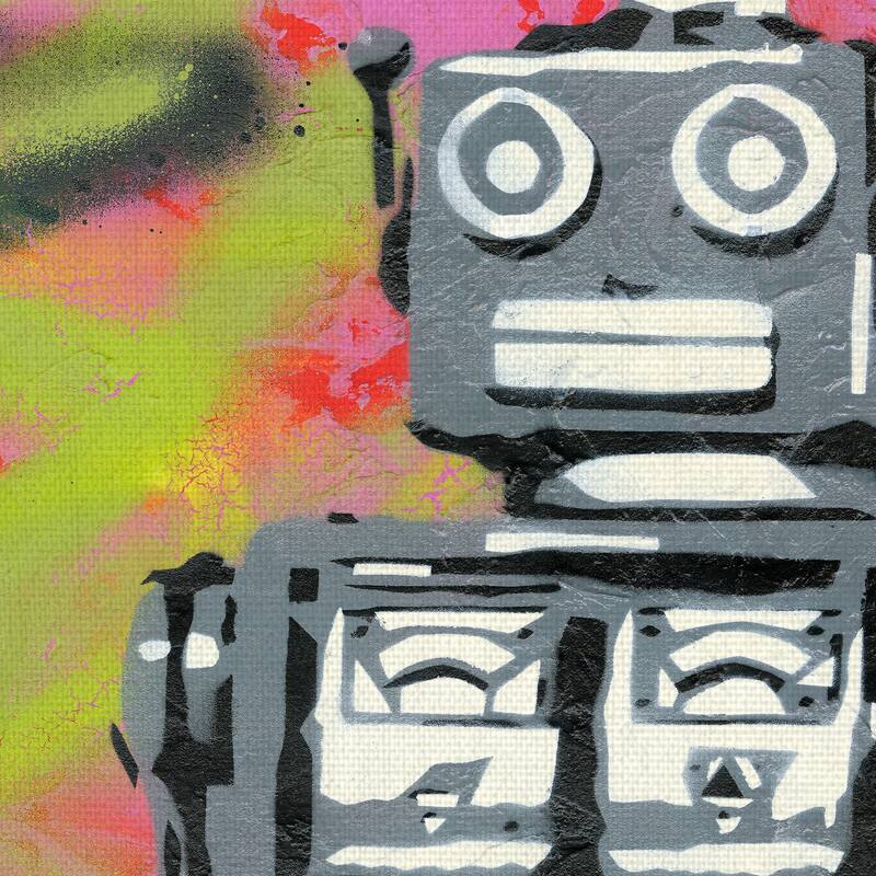 Robot by Grand Image Canvas Art Print
