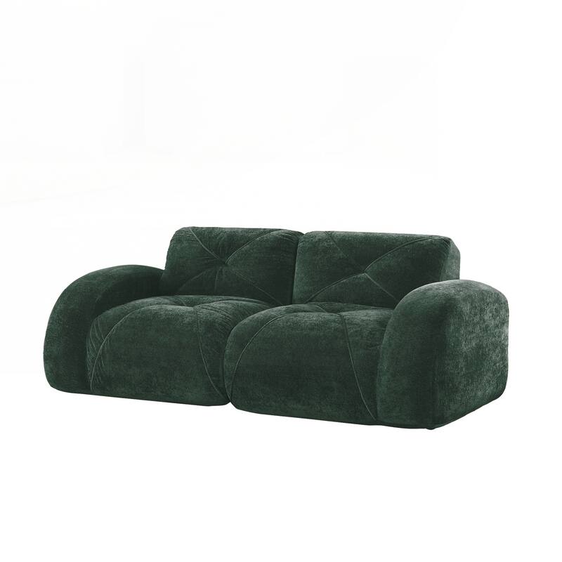 Sofa Couches With boneless Sofa,Soft Velvet Fabric,Bottom Anti-Slip Design