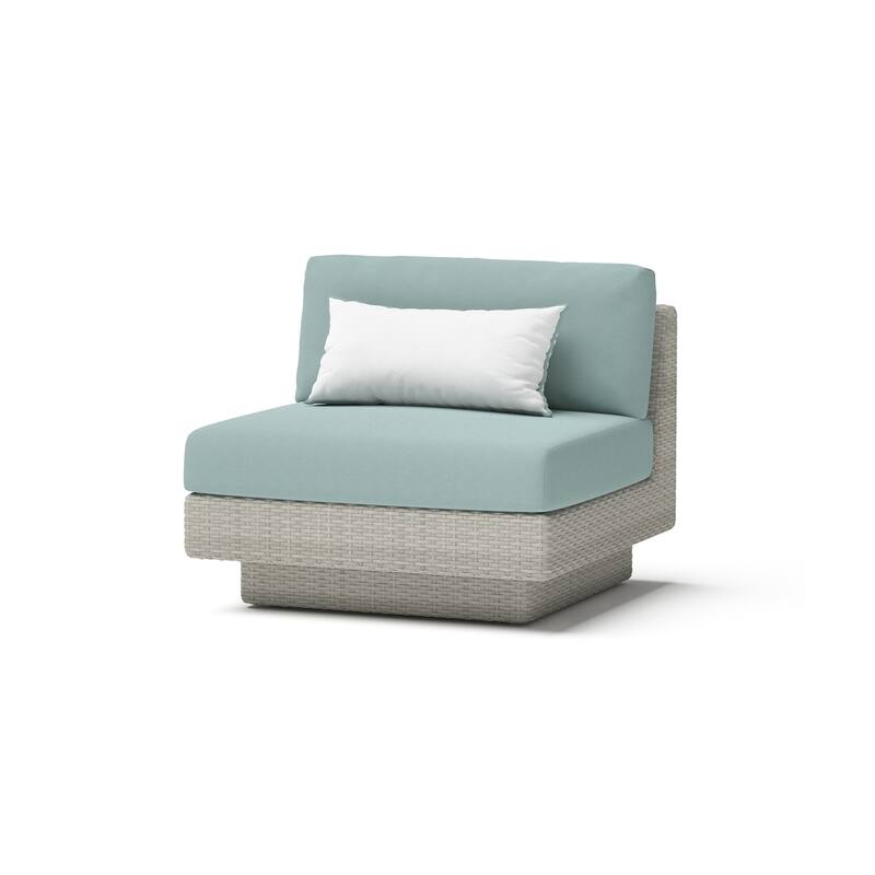 Portofino Comfort 5 Piece Sunbrella Outdoor Patio Sectional Seating Set
