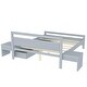 preview thumbnail 15 of 16, Queen Size Wooden Platform Bed with 2 Storage Drawers and 2 bedside tables