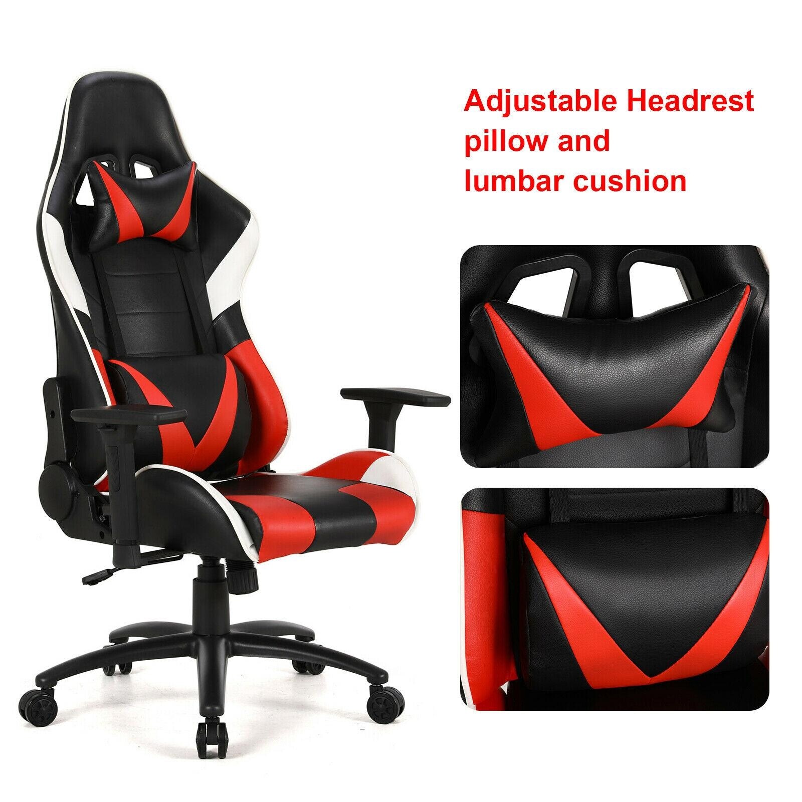 Ergonomic Gaming Chair And L Shaped Computer Corner Desk Combo Home Office Excutive Overstock 29303624 The pc and the games rather than the desk (or gaming chair), just keep a good ergonomic design and posture in mind. ergonomic gaming chair and l shaped computer corner desk combo home office excutive