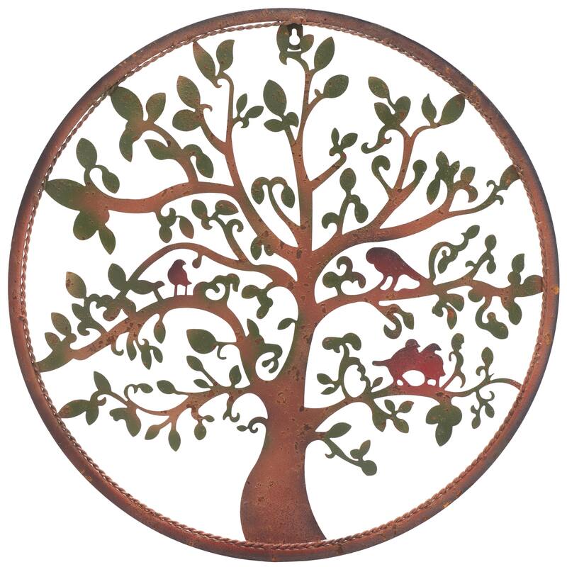 SAFAVIEH Outdoor Munire 20" Tree Of Life Wall Art