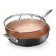 preview thumbnail 1 of 5, Gotham Steel 5.5 QT Nonstick Jumbo Cooker with Glass Lid