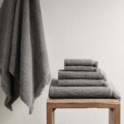 Cotton Dobby Slub 6 Piece Towel Set