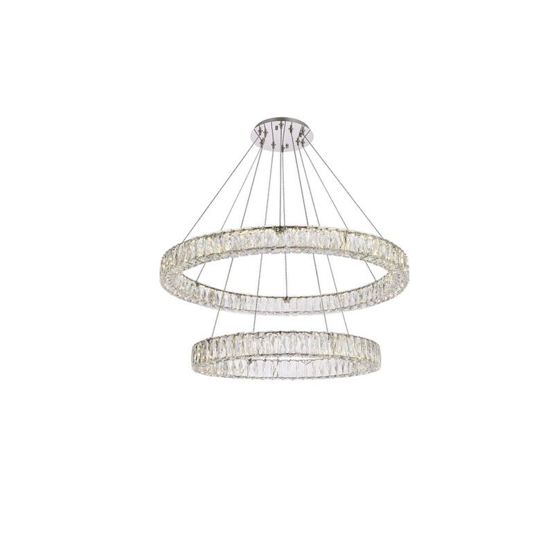 Indigo Home 36 inch LED double ring chandelier