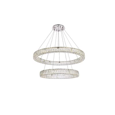 Indigo Home 36 inch LED double ring chandelier