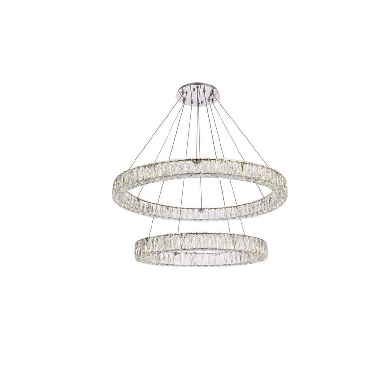 Indigo Home 36 inch LED double ring chandelier