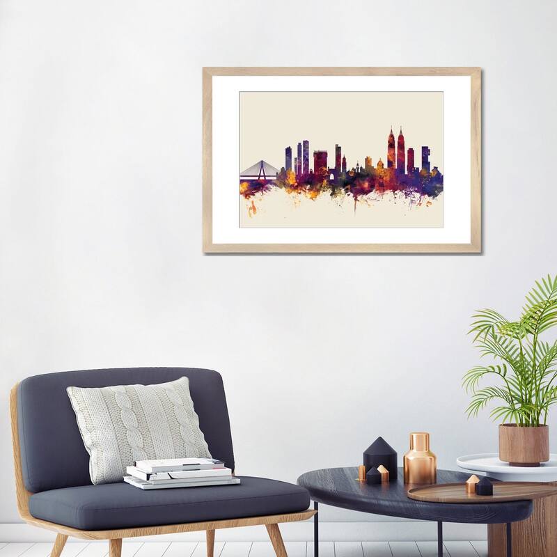 iCanvas "Mumbai (Bombay), India On Beige" by Michael Tompsett