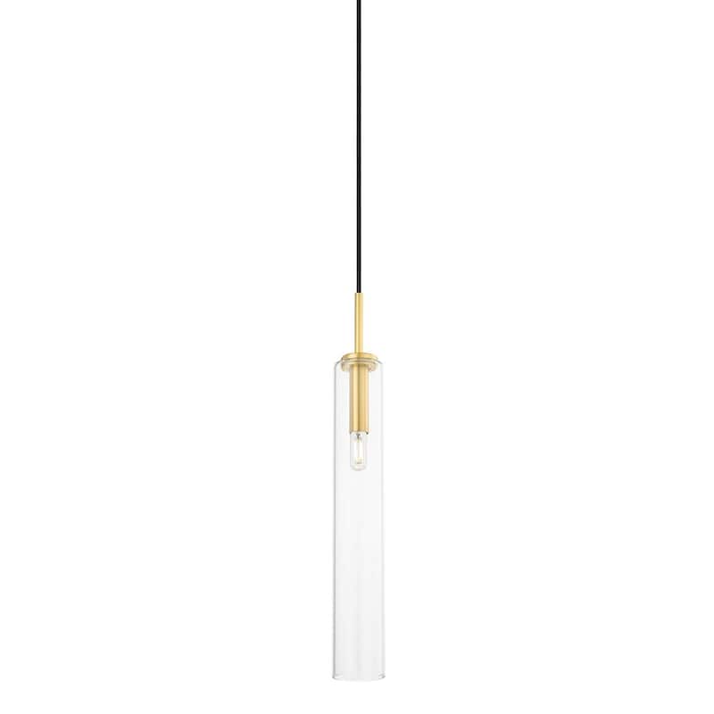 Mitzi Nyah 1 Light Pendant - Aged Brass