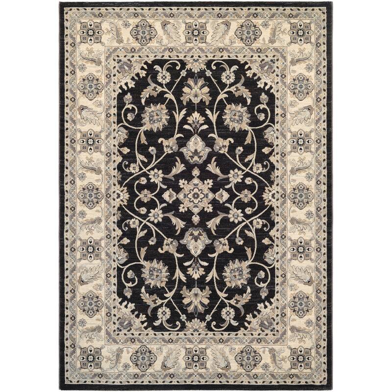 Delta Beheira Area Rug - 7'10" x 11'2" - Ebony