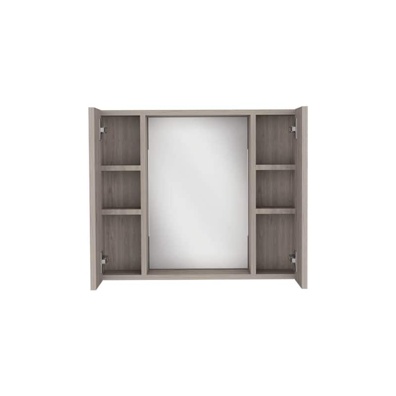 Medicine Cabinet Hops With Double Door And Mirror