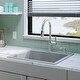 preview thumbnail 54 of 59, Karran Top Mount 25 in. Single Bowl Quartz Kitchen Sink Kit
