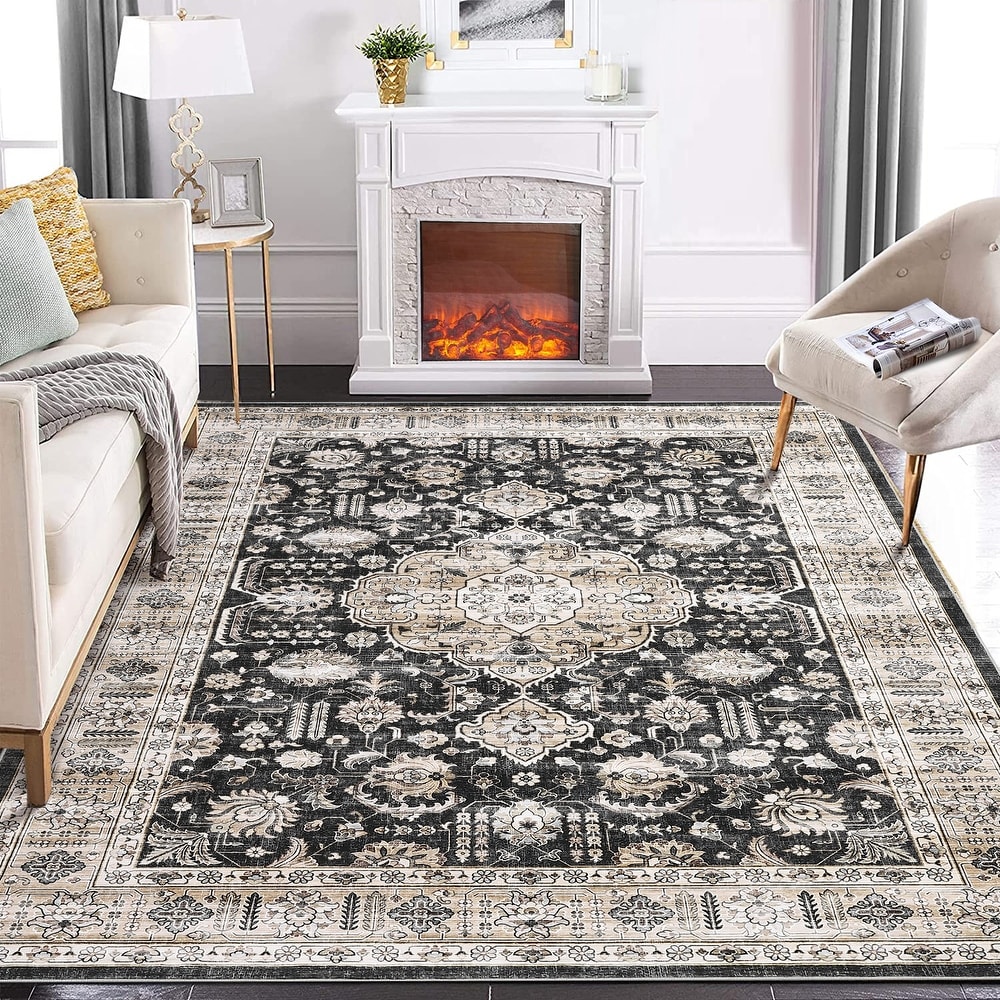 Black Vintage Area Rugs - Bed Bath & Beyond