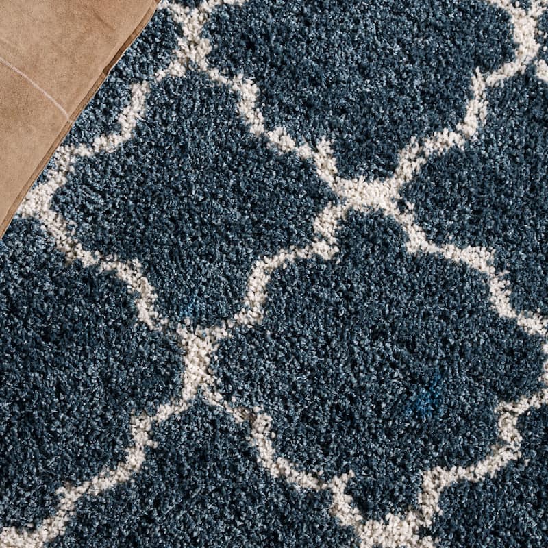 SAFAVIEH Hudson Shag Jeryl Glam Trellis 2-inch Area Rug