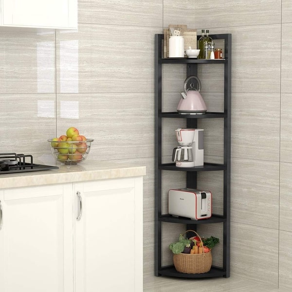 5 Tier Corner Shelf Storage Rack Plant Stand Small Corner Storage Rack Plant Stand