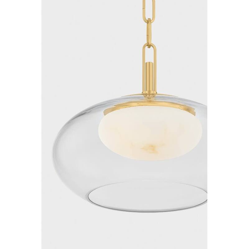 Hudson Valley Lighting 9014 Moore 12" Wide LED Pendant with Glass and