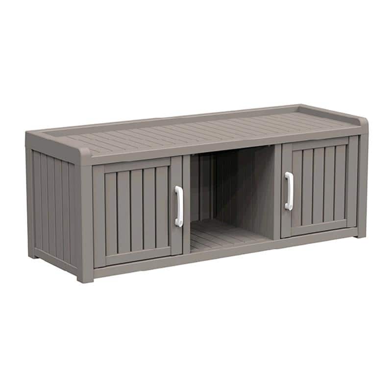 120-Gallon Shoe Cabinet with 2 Doors - Black and Light Coffee Color - Perfect Stylish Storage for Entryway, Hallway, or Closet