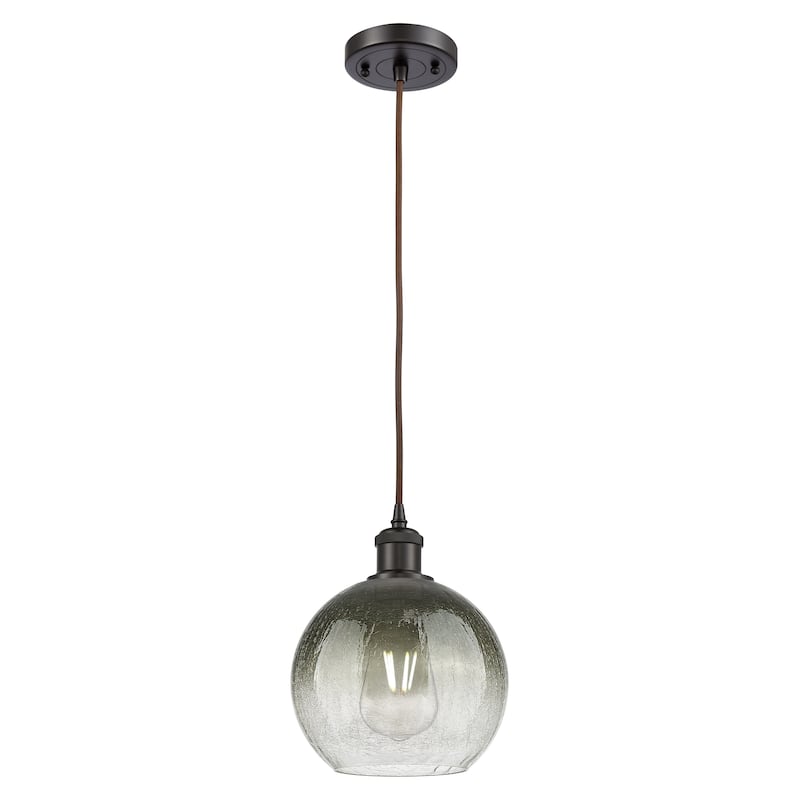 Innovations Lighting Endless Possibilities Ballston - Brookhaven Globe - 1 Light 8" Cord Hung Mini Pendant - Slate/Oil Rubbed Bronze