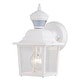 preview thumbnail 1 of 9, Vaxcel Lighting T0732 Bedford 10" Tall Outdoor Wall Sconce with Clear Textured White