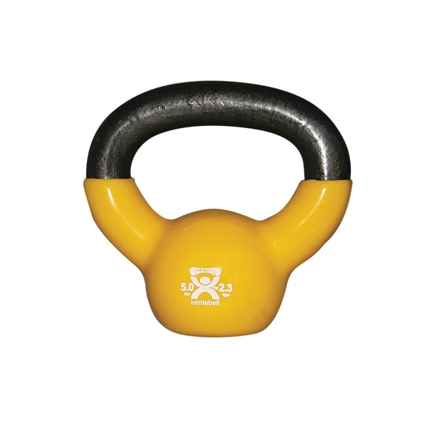 CanDo vinyl coated kettlebell Yellow 5 lb Bed Bath Beyond 22969724