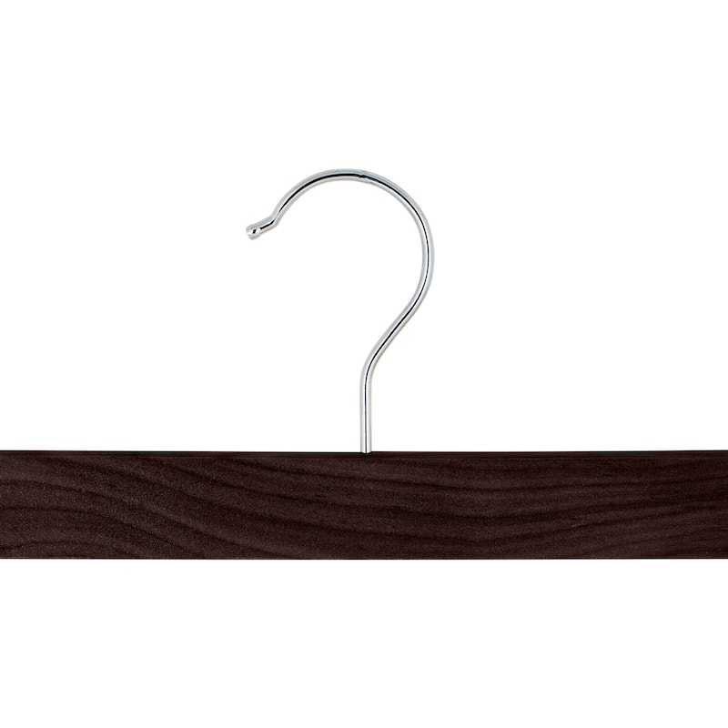 2 Pack Mahogany Skirt/Pant Hangers - 13.78" x 0.47" x 5.12"