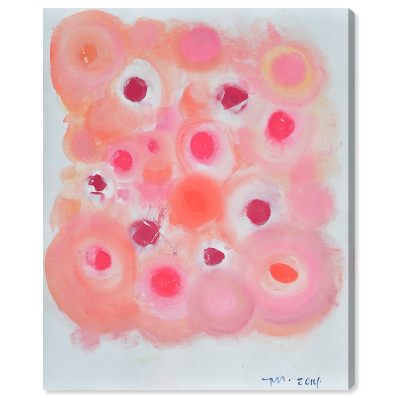 Wynwood Studio Canvas Abstract Corallo Pink and Modern & Contemporary Wall Art Canvas Print