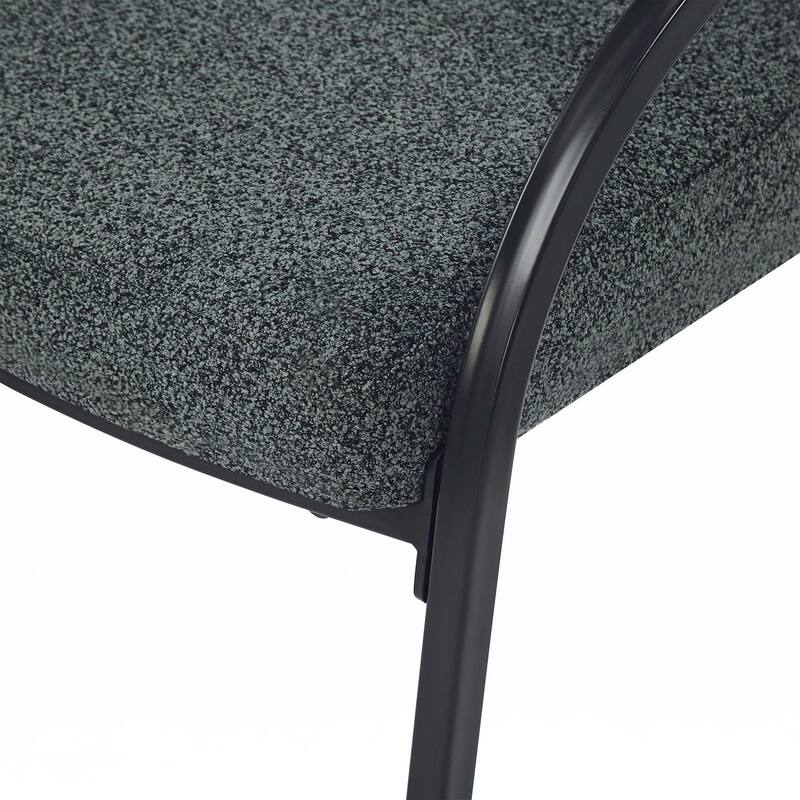 Upholstered Dining Chairs With Metal Legs (Set of 2)