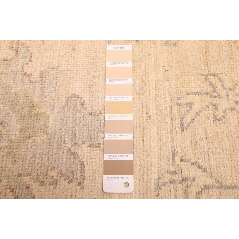 ECARPETGALLERY Hand-knotted Modern Oushak Tan Wool Rug - 9'1 x 11'7