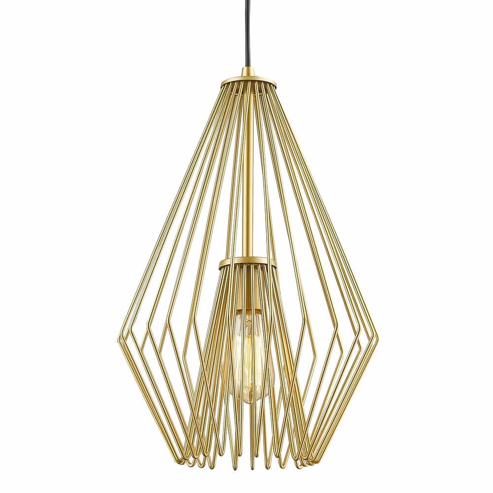 Z-Lite Quintus Single Light 12-1/4" Wide Abstract Pendant