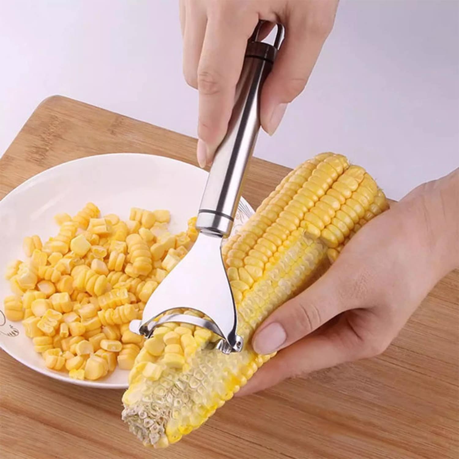 Stainless Steel Corn Peeler For Corn On The Cob