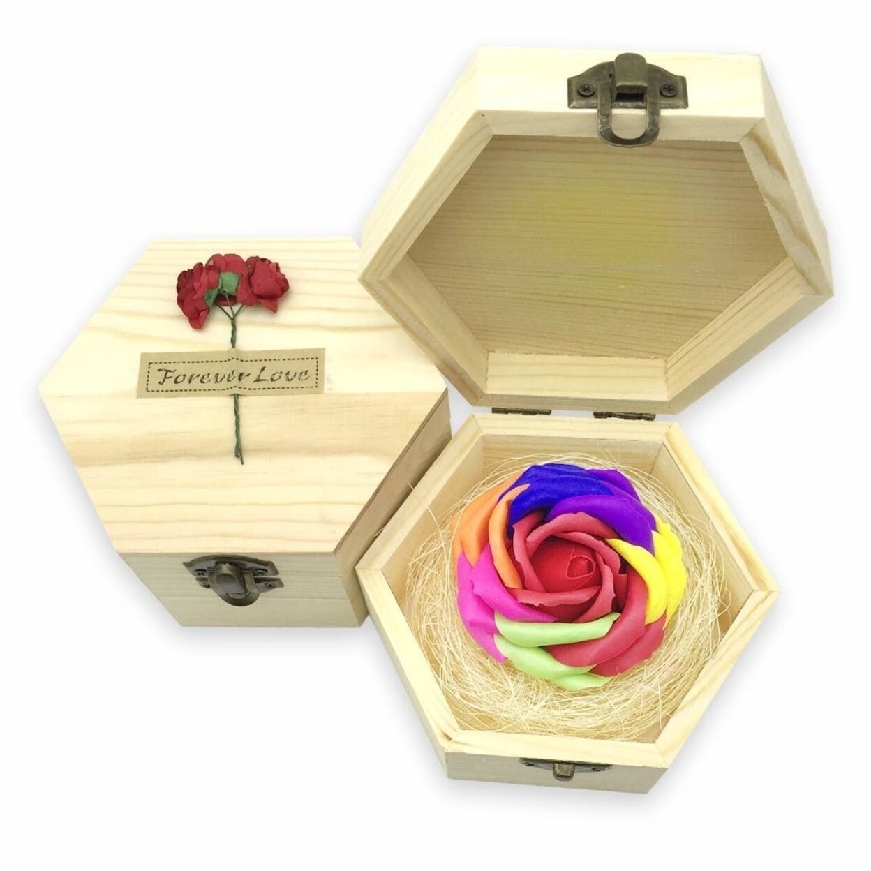 Shop Jialeey Unique Gifts Her Artificial Flower Rose Gift Box Superior Soap Flower Festival Gifts Never Withered Roses Rainbow Overstock 27726046