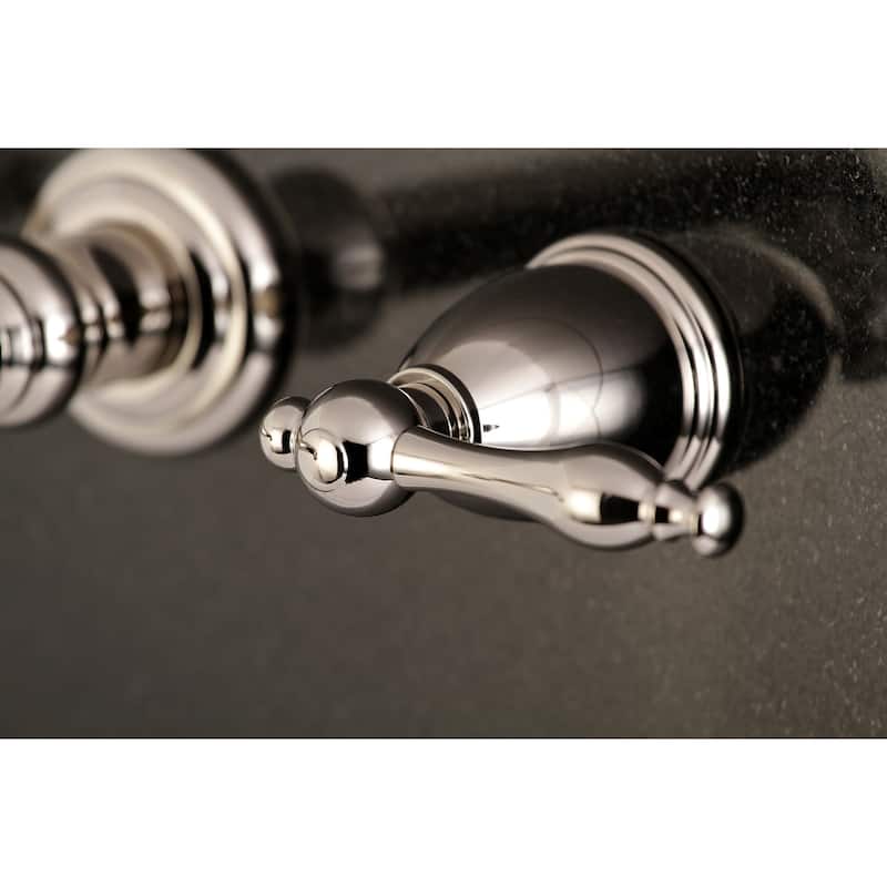 Kingston Brass Naples 3-Hole Wall Mount Roman Tub Faucet