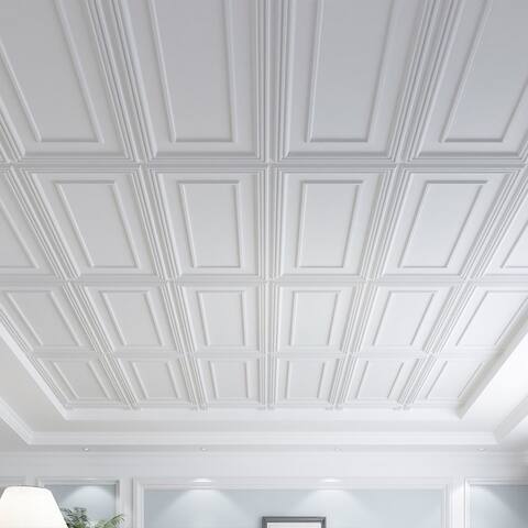 Art3d Drop Ceiling Tiles,PVC Ceiling Tile,2x4 ft. (12-Pack)
