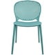 preview thumbnail 23 of 56, Modern Plastic Garden Patio Indoor or Outdoor Dining Stackable Chair UV Protected Armless With Dot Back Surf