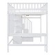 preview thumbnail 45 of 48, Playhouse Inspired Full size Loft Bed with Bookshelf, Drawers, Desk and Wardrobe, Sturdy Construction & Unique Design, Espresso
