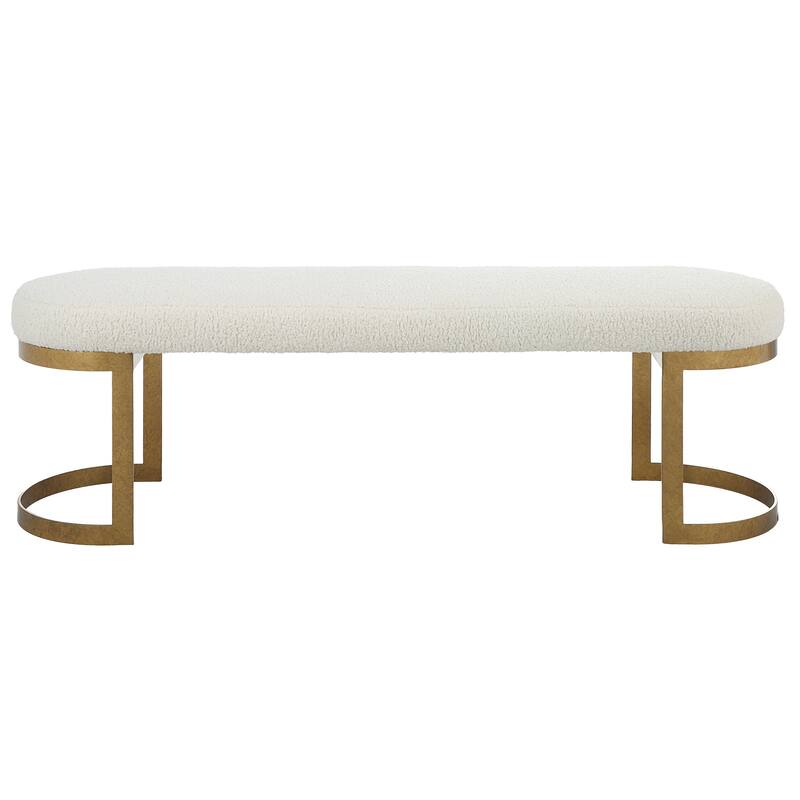 Uttermost Infinity Gold Bench - 60 W X 19 H X 16.25 D (in)