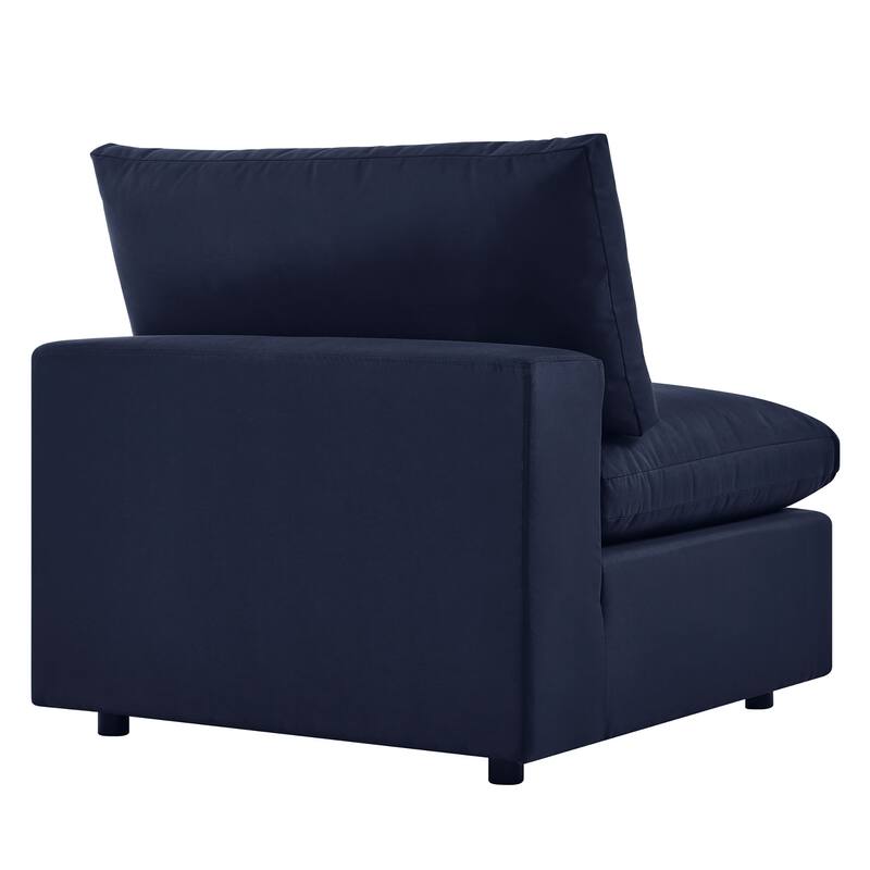 Commix 5-Piece Outdoor Patio Armless Sectional Sofa