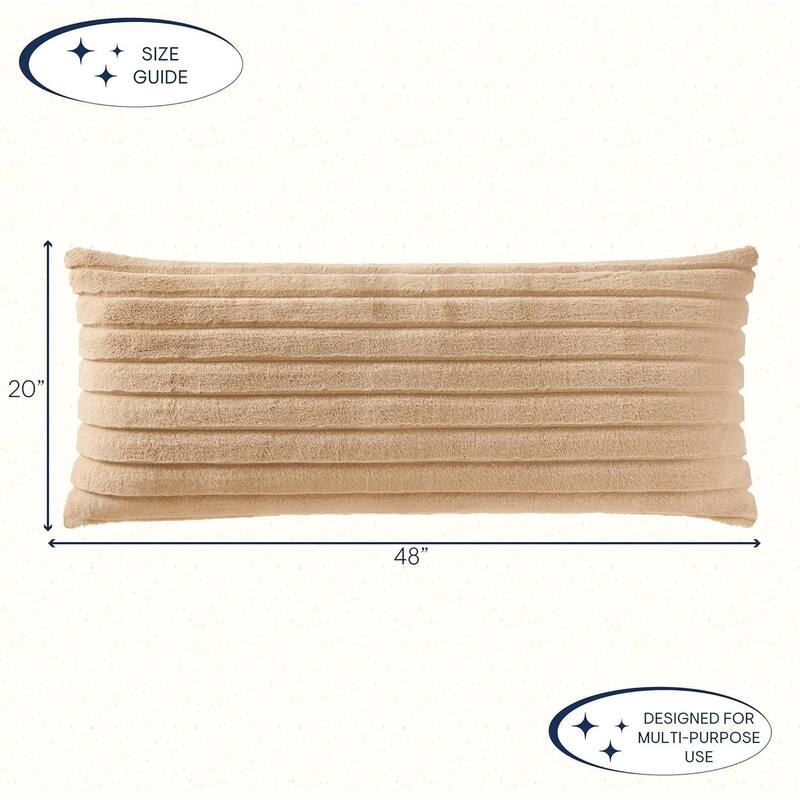 Aeropostale Channel Full Body Pillow,Taupe,20"x48"