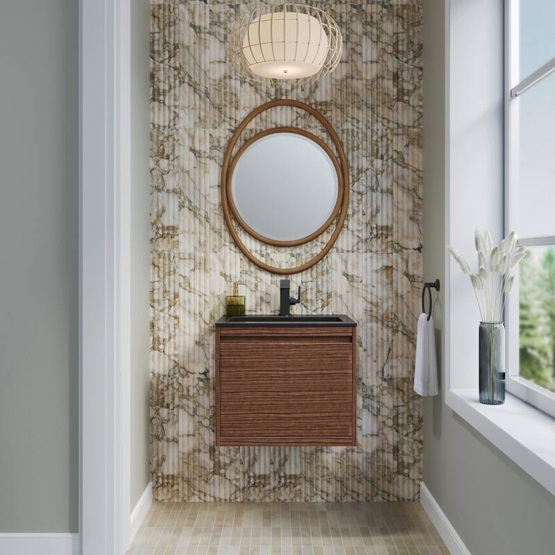 James Martin Vanities 805-V23.6-MB-CH Mantova 24" Single Basin Poplar