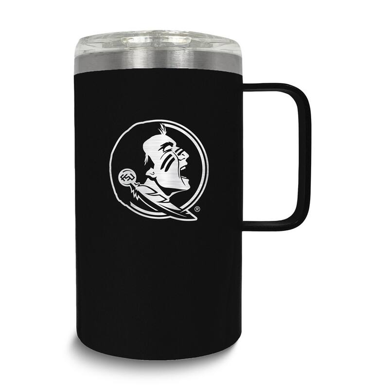 Collegiate Florida State Stainless Steel 18 Oz. Hustle Mug with Lid