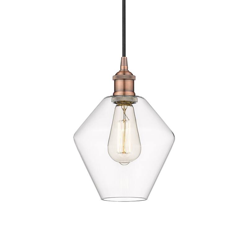 Innovations Lighting 616-1P-11-8 Cindyrella Pendant Cindyrella 8" Wide - Antique Copper / Clear